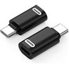 MoKo Adattatore da Lightning a USB C per iPhone 17 Air 16 15 Pro Max Plus, iPad - Non Per Cuffie/Unità Flash USB/Apple Pencil, 2 PZ Adattatore Phone a Tipo C, Ricarica Rapida, Nero PD