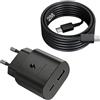 Ysevnotan Caricabatteria USB C 25W, adaptatore di alimentatore caricabatterie rapido per iPhone 17/16/15/Pro Max Plus, Samsung Galaxy Tab S11, S10,A11+,A9+,A9,A8 Ultra/FE/Lite,con cavo di caricamento da 2m