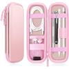 FINTIE Custodia Compatibile con Apple Pencil Pro e Apple Pencil (USB-C) e 2ª/1ª Gen - Slim Case Built-in Tasca Slot Compatibile con Apple Pen, Cavo USB, Samsung Stylus, (Oro Rosa)