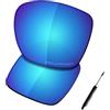 SAUCER Lenti di ricambio premium e cacciavite T4 e vite per occhiali da sole Oakley TwoFace XL OO9350 ad alta difesa, colore: blu ghiacciaio polarizzate