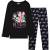 KPop Demon Hunters Ufficiale Huntrix Pigiama Bambina Adolescenti Set 5-14 Anni, Regalo Ragazza (11-12 Anni, Nero Huntrix)