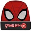 Marvel Spiderman - Berretto per bambini, invernale, per bambini e ragazzi, accessori invernali per bambini, berretto brilla al buio,, rosso, 52