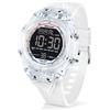 TICKEEN Orologio da Uomo Orologio Digitale Sportivo Orologi Militari Impermeabili con Allarme/Conto Alla Rovescia/Cronometro/Luce/Segnale Orario/Orologio da Polso Militare Multifunzionale (Bianco Nero)