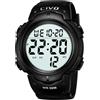 CIVO Orologio Uomo Digitale Sportivo: Cronometro LED Impermeabile con Cinturino Silicone per Outdoor Allenamento e Corsa