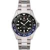 Swiss Alpine Military 7052 - Orologio analogico al quarzo, GMT, da uomo, in acciaio inox, Acciaio/nero/blu/nero - 1132sam.