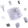 YIZOCENGUO Kit accessori per ufficio Mini Tacker Kit - Include mini impilatore, forbici, rimozione della pinza, clip per pinze, dosatore a nastro (White)