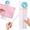 XSQD 4-in-1 Taglierina di Carta Rotativa, Taglierina di Carta con Scala, Protetta da Deflettore di Plastica, Utilizzato per Foto, Cartone, Carta A4/A6, Macchine Taglierino di Carta Domestica