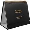 Ciieeo Calendario Da Tavolo 2026 Con Rilegatura A Doppio Filo Calendario Da Tavolo Ribaltabile Luglio 2025 A Dicembre 2026 Per Casa O Ufficio Nero 7 4X6 6 Pollici