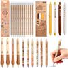 CYGMRFH Set di Scrittura Multifunzione Capybara, 12 Matite 2B, 10 Penne Cancellabili Blu Cristallo e 4 Penne Nere a Pulsante, Perfetto per la Scuola, Gli Esami, il Lavoro in Ufficio e la Vita Quotidiana