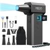 MECO ELEVERDE Aria Compressa Elettrico, 220000 RPM, 100 Velocità e Schermo LED Mini Soffiatore Senza fili Portatile con, Air Blower Duster per computer, tastiera, esterni, casa e auto