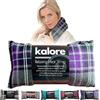 KALORE Termoforo Cervicale e Spalle - Cuscino Riscaldante per Microonde - Tessuto in Cotone Tartan e Cuscino Termico con Grano del Regno Unito di Kalore,Turchese