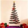 MmmLucipor Albero Di Natale da Parete, 2m*1m, DIY Albero Di Natale a Parete, Addobbi Natalizi Per Albero, Aecorazioni natale Casa, Adatto per decorazioni natalizie su pareti interne, porte e finestre.