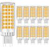 MENTA Lampadine LED G9 9W Equivalente a 75W, 750Lm, Non Dimmerabile, Luce Bianca Calda 3000K, 220-240 VAC, Risparmio Energetico Lampadine LED, Mais, Nessun Sfarfallio, Φ18*64mm, 10 pezzi