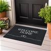 Majo Lifestyle und Home® Zerbino antiscivolo lavabile Tappeto per corridoio Tappeto sottile per la porta di casa, Zerbino per interni ed esterni, Tappetino per l'ingresso (ANTRACITE Welcome Home