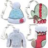 CHUNZAI Set di 4 formine per biscotti a tema natalizio invernale, maglione, cappello, guanto e calze