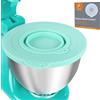 PQPO Copri ciotola in silicone compatibile con ciotola per robot da cucina Kitchen Aid da 4,5-5 litri con testa inclinabile, con ciotola piccola pieghevole (verde)