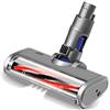 Trade-Shop Spazzola turbo elettrica a LED, spazzola per pavimenti, bocchetta per aspirapolvere, rullo morbido, compatibile con aspirapolvere Dyson V6 DC58 DC59 DC61 DC62 DC74