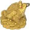 TMISHION Statua di Rospo dei Soldi Feng Shui, Rana di Ricchezza a Tre Zampe con Moneta per la Decorazione 'ufficio a Casa Ornamenti da Tavolo Buoni Regali Fortunati (S 6 * 6 * 5mm)