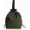 LELE LIFE Borsa termica per il pranzo in tela con chiusura a coulisse, pieghevole e leggera, borsa termica per lavoro, ufficio, picnic, verde