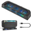 Sehawei Ventola per Switch 2,Raffreddamento a Doppia Ventola con illuminazione RGB, extra Espansione USB, Supporto base Ventole Regolabili a 2 Velocità per Switch 2