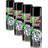 Ma-Fra Fast & Black, Lucidante Spray Antistatico per Pneumatici, Pratico, Veloce, Ravviva Il Colore Originale delle Gomme, Previene Screpolature, Formato 500ml (Confezione da 4)