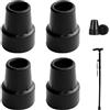 Cyiamku 4 punte in gomma da 19 mm per canna da passeggio, cavallette e bastoni da trekking, punte rinforzate con rondella metallica integrata, accessori di ricambio durevoli per stabilità di sicurezza