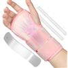 Beugo Tutore Polso Tunnel Carpale, Stabile Tutore Polso Destro con 3 Stecche Metallo, Traspirante Polsiera Ortopedica per Palestra, Tennis, Lavoro al Computer, Unisex (Rosa)