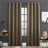 Sun Zero Soho - Coppia di tende oscuranti a risparmio energetico, attenuazione del rumore, con occhielli, 137,2 x 243,8 cm, colore: marrone orzo
