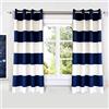 DriftAway Navy Stripe Room Darkening Boys Curtains for Bedroom 54 Inch Long Striped Grommet Drapes Living Room Kitchen Thermal Insulated Unlined 2 Panels