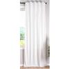 Gardinenbox Milano 20357 - Tenda oscurante in velluto, con passanti e passante per tunnel, accorciabile, colore bianco, 1 pezzo (altezza x larghezza x profondità): 280 x 135 cm