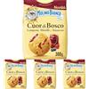 Mulino Bianco Biscotti Frollini Cuor di Bosco, con Lamponi, Mirtilli e Amarene, Colazione Ricca di Gusto, Senza Olio di Palma - 300 g (Confezione da 4)