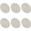 Amig - Set di 6 griglie di ventilazione rotonde in plastica con zanzariera - Ideali per cucina e bagno - Ø11,7 cm - Bianco
