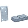 HELPMATE - Piastre forate 40x80 mm - 12 pezzi - zincate