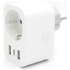 Energeeks Smart wifi plug with consumption meter and 2xUSB + 1xUSB-C