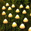 JZK Luci a energia solare da esterno 12 LED Lampada da giardino a fungo solare e luci a stringa da 3,8 m - 8 modalità di luce solare bianca calda impermeabile per matrimoni, feste e percorsi