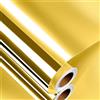 Decotalk Carta Adesiva Per Mobili Specchio Oro 30X300cm Flessibile Specchi Adesivi da Parete Bagno Lavabile Carta da Parati Moderna Con Specchi Oro Wrapping Pellicola Specchio Adesiva Per Mobili Diy