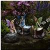 Smart Garden Luce solare a led di gufi magici Set di 3 Multicolore