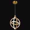 ZYBWL Lampada a Sospensione a LED Moderna Oro Anello Tondo Lampada a Sospensione Regolabile in Altezza per Cucina Isola Camera da Letto Soggiorno Foyer (3-Anelli)