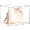 GBKDQQ 1 Pz Scatole di plastica trasparenti impilabili con chiusura magnetica, 36 x 27 x 22 cm Scatole per scarpe, antipolvere, vetrina per la conservazione, ideale per figure, libri, cosmetici, scarpe