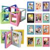 Zamety Cornice magnetica 12 pezzi Mini cornice portafoto colorata cornice magnetica 3 pollici cornice portafoto creativa fai da te variabile per frigorifero desktop, 12 colori
