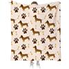 SYTTNUM Coperta per Bassotto, Coperta per Animali Bassotti, Morbido e Confortevole, Coperta in Pile per Cani Con Simpatico Bassotto, Regalo di Natale Perfetto per Adulti, Bambini e Amanti dei Cani