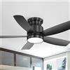 Sofucor 107cm Ventilatore da Soffitto con Luce LED, Dimmerabile 3CCT, Telecomando, 6 Velocità, Timer, Silenzioso Lampada Ventilatore da Soffitto per Soggiorno, Cucina, Camera da Letto