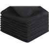 VIVOTE Strofinacci in Microfibra Nero 30 x 30 cm, Senza Pelucchi, Asciugatura Rapida, Lavabili in Lavatrice, Strofinacci Morbidi di Prima Qualità per la Pulizia della Cucina (8 pezzi)