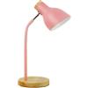 himmel Lampada da scrivania, lampada da tavolo regolabile in metallo, lampada da tavolo per bambini, per camera da letto, soggiorno, E27Socket lettura accanto alla lampada (rosa)