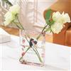 KRYSTHIA Vaso Libro per Fiori, Vaso per Libri in Acrilico, Vasi a Forma di Libro per Tulipani, Vasi Unici per Decorare la Casa, Regalo Moderno per gli Amanti dei Libri per Ufficio, Soggiorno, Camera