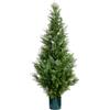 Leflos Albero di cedro artificiale, finto Cipresso di 120 cm, albero di cipresso artificiale per soggiorno, ufficio, festival e feste