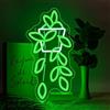 ineonlife Pothos in Vaso Scritte Neon, Pothos in Vaso Scritta Led,Insegne Luminose per Decorazione,Scritte Luminose Verdi per Camera da Letto,Soggiorno,Terrazzo,Giardino,Negozio di Piante,Fioraio