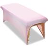 Highdi Lenzuolo da Lettino per Massaggio, Morbido Poliestere Lenzuolo da Tavolo per Massaggi Lavabile e Riutilizzabile Adatto per Il Massaggio dei Salone, Spa (6FT/183 * 76 * 74CM,Rosa)