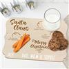 nagu® Vassoio Babbo Natale Personalizzato 30x22 cm. Vassoi Natalizi in Legno con Nome per Latte, Biscotti e Carote per Renne. Decorazione Natalizia Bambini e Idea Regalo Originale
