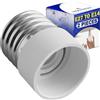 2 Adattatori Convertitore Lampadina Da Baionetta SBC B15 A Vite E14 – Plastica Bianco